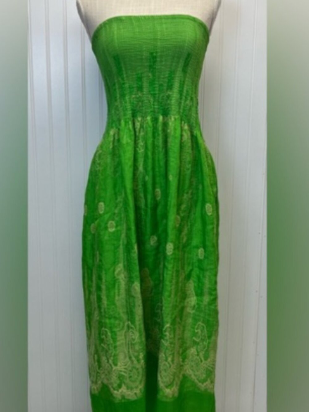 Lapis strapless dress or long skirt